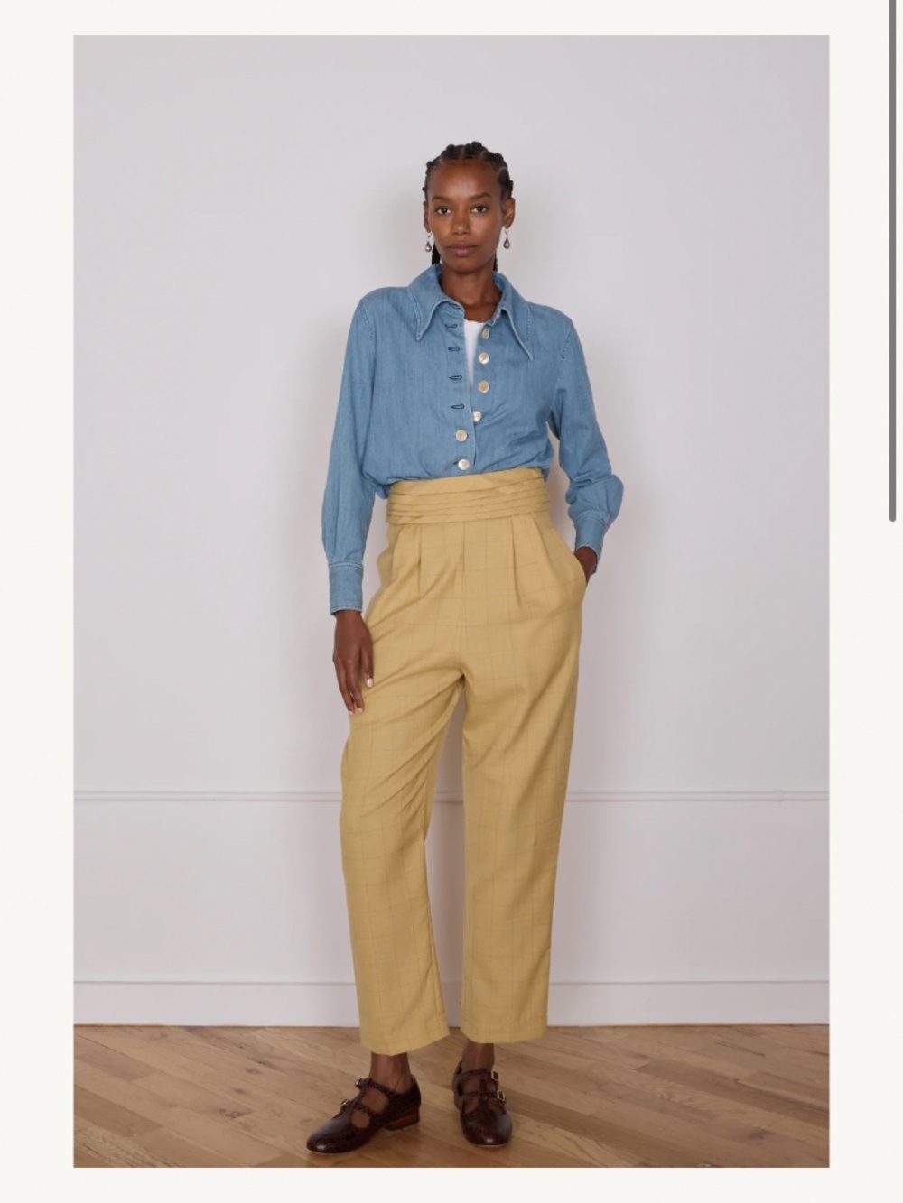 Navy Black Caron Callahan Yossi pant - NWOT